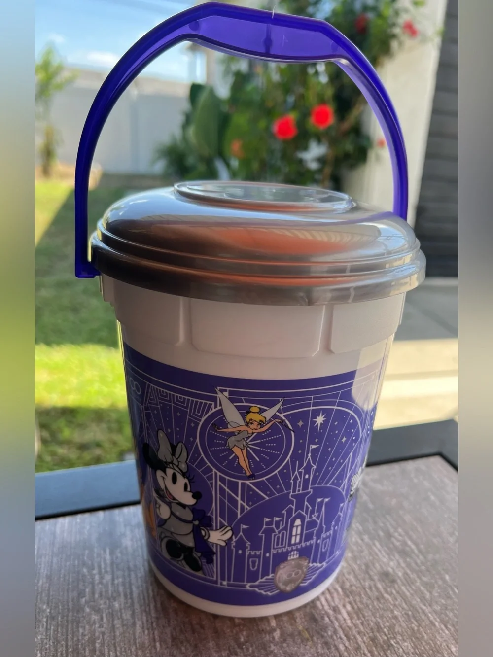 ✨Disney 100 Years of Wonder Souvenir Popcorn Bucket 2023✨ Purple/White/Silver